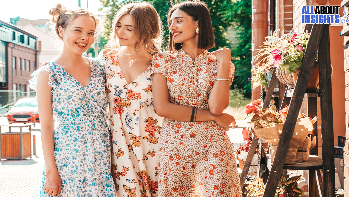 summer floral dress for women